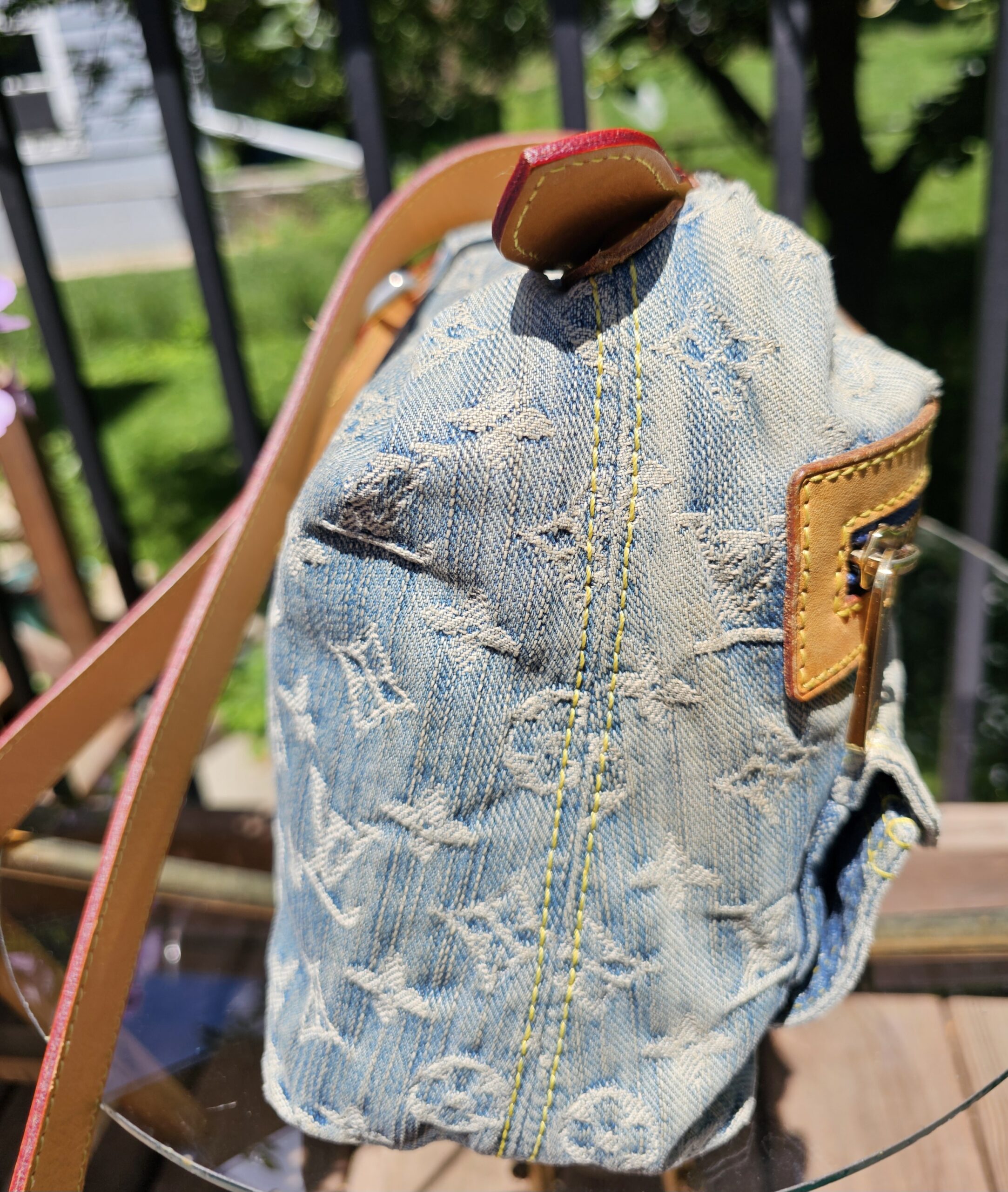 Denim Baggy PM w/Long Stap - Image 7