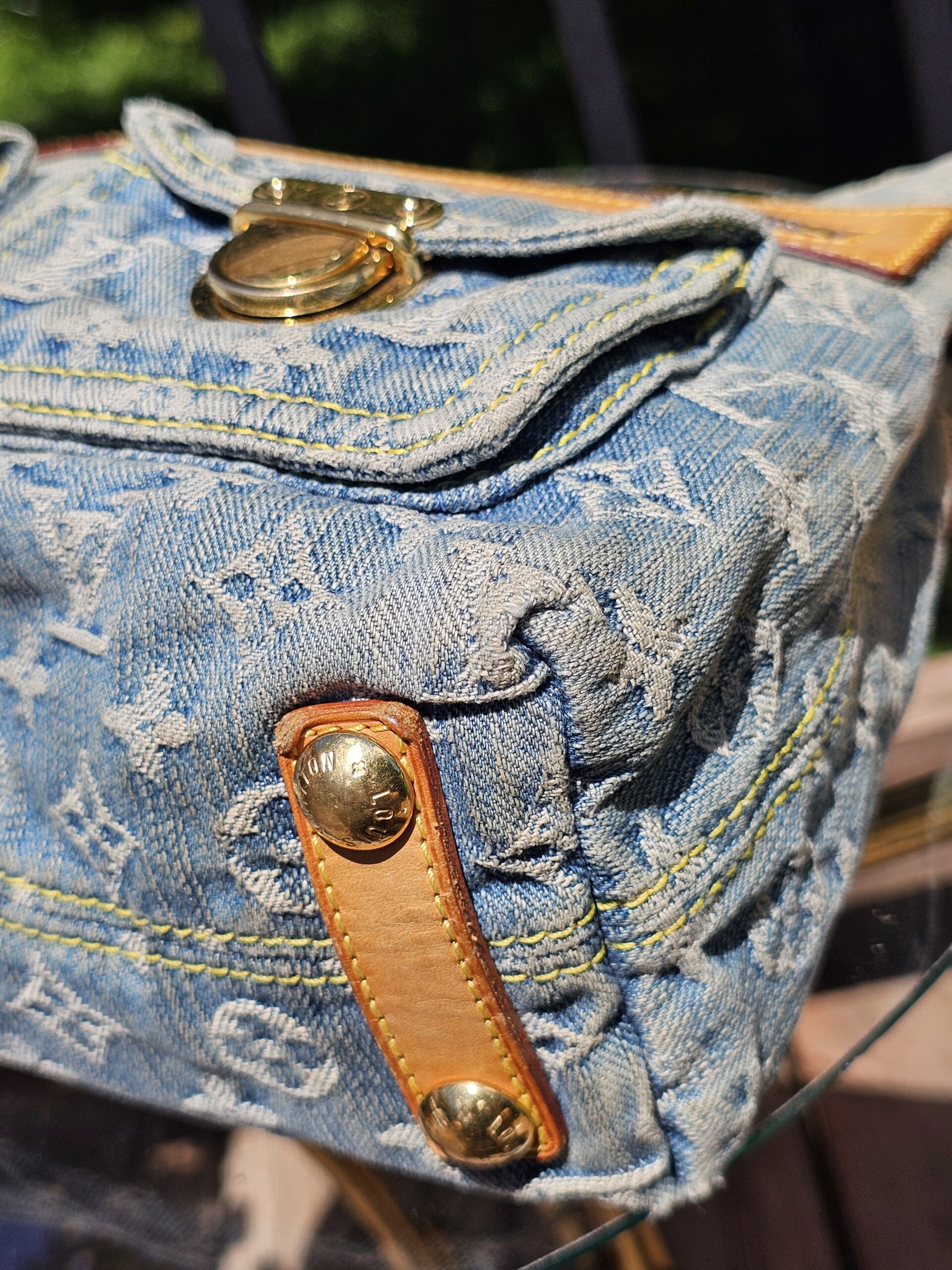 Denim Baggy PM w/Long Stap - Image 13