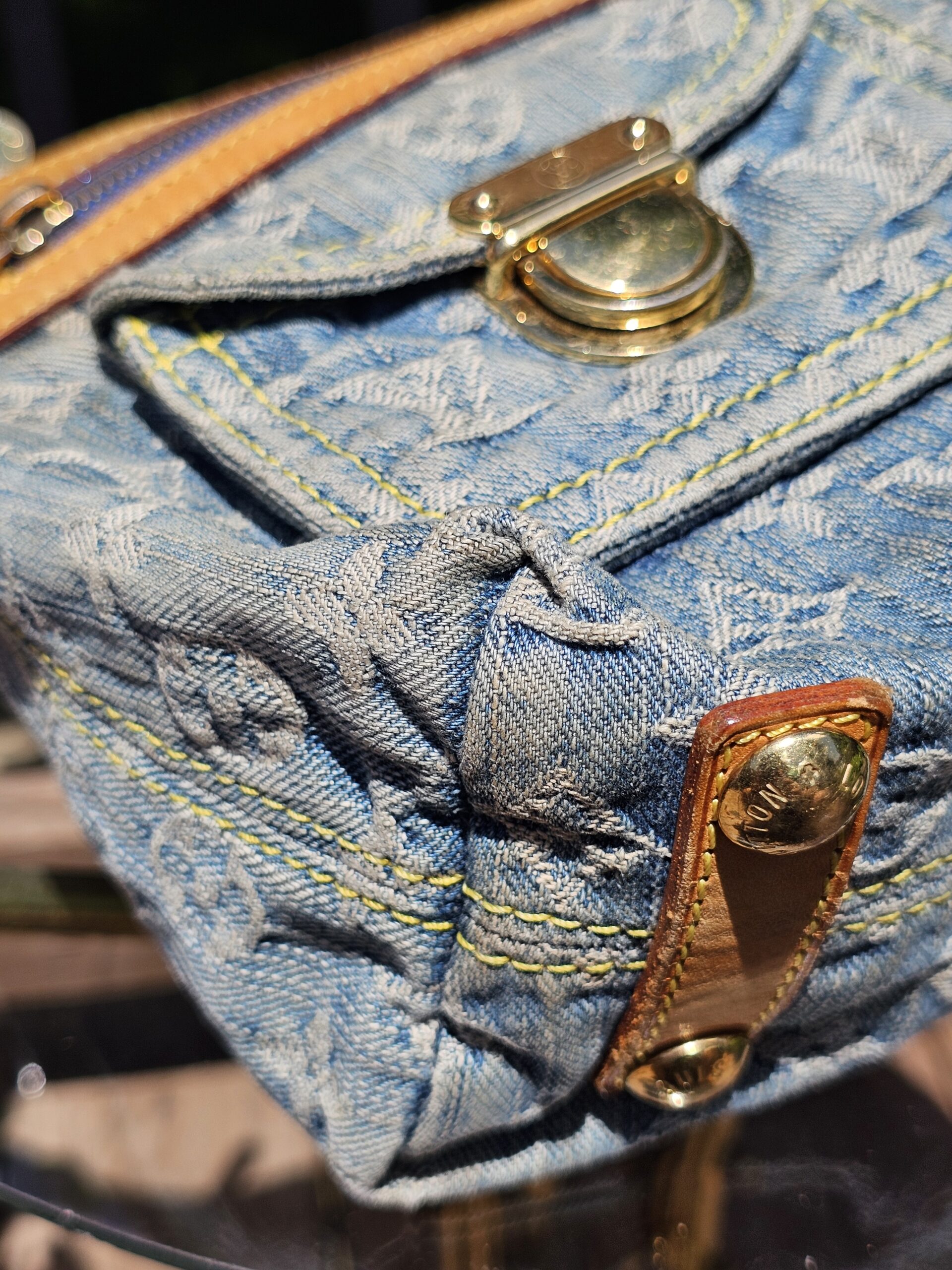 Denim Baggy PM w/Long Stap - Image 14