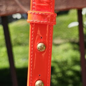 Orange Fluo Quilted Patent Leather Medium Boy - Image 16