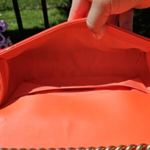 Orange Fluo Quilted Patent Leather Medium Boy - Image 20