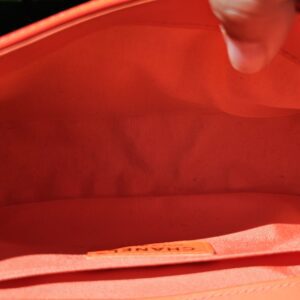 Orange Fluo Quilted Patent Leather Medium Boy - Image 21