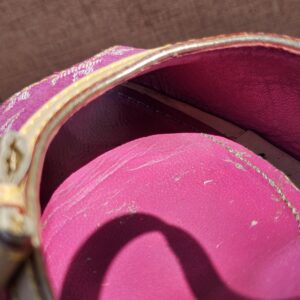 Denim Espadrille Wedges Fuschia - Image 9