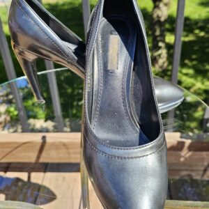 Leather Metallic Pumps