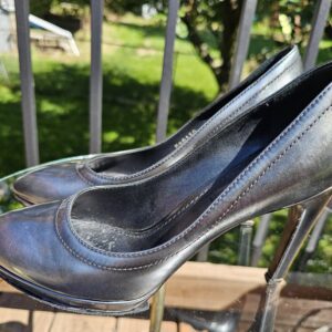 Leather Metallic Pumps - Image 5