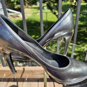 Leather Metallic Pumps - Image 6