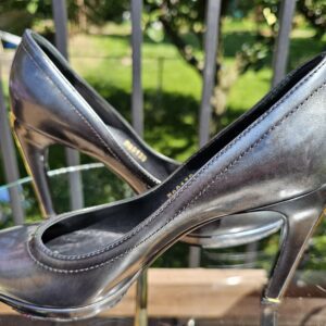 Leather Metallic Pumps - Image 7