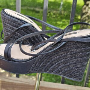 Crystal Embellished Platform Espadrille Sandals - Image 6