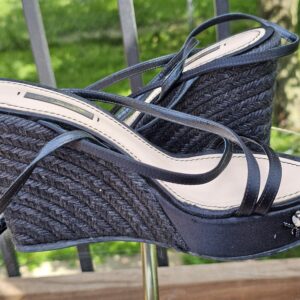 Crystal Embellished Platform Espadrille Sandals - Image 7