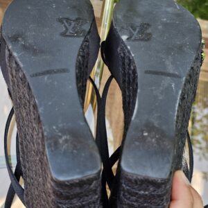 Crystal Embellished Platform Espadrille Sandals - Image 12