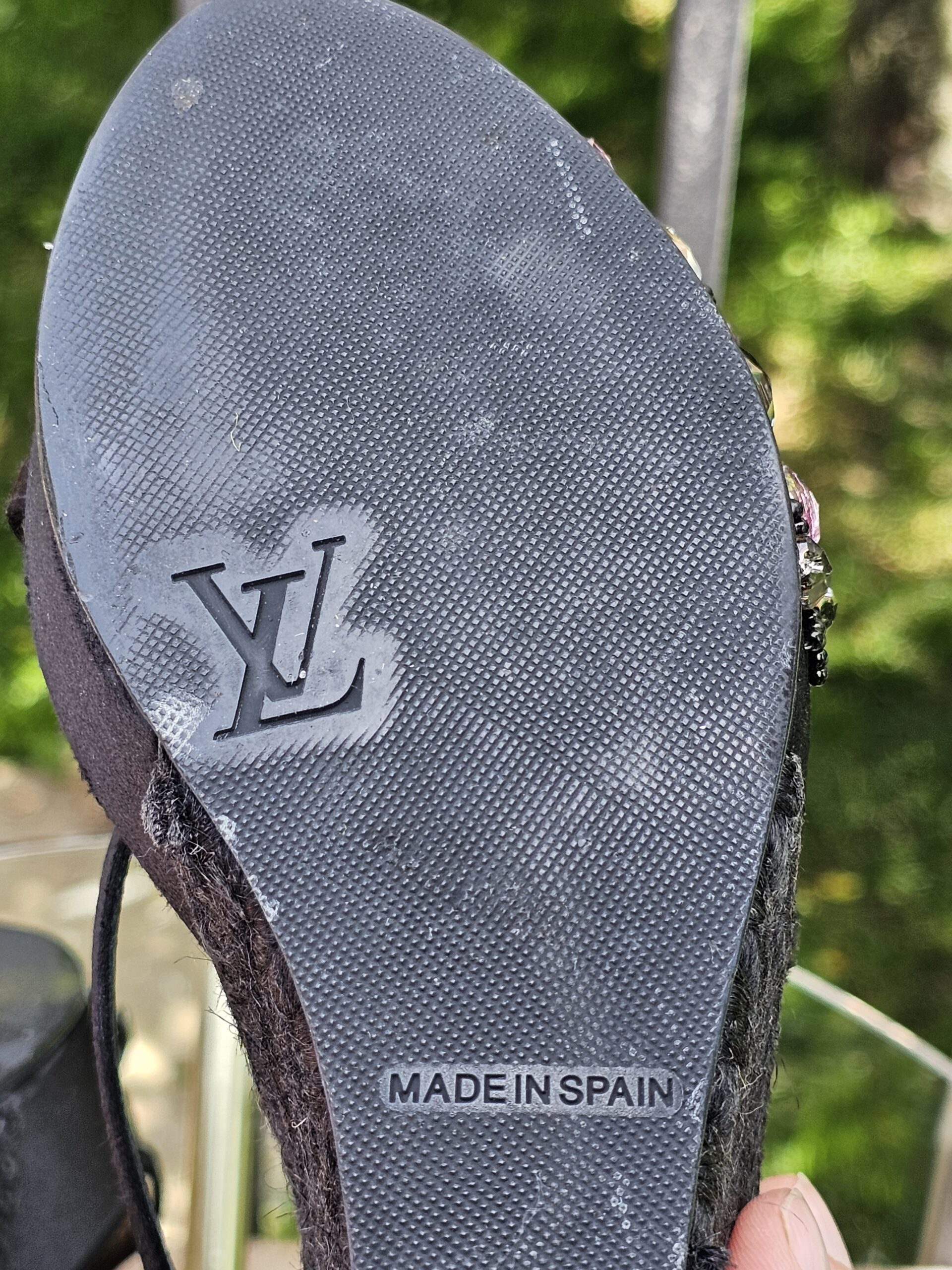 Crystal Embellished Platform Espadrille Sandals - Image 14