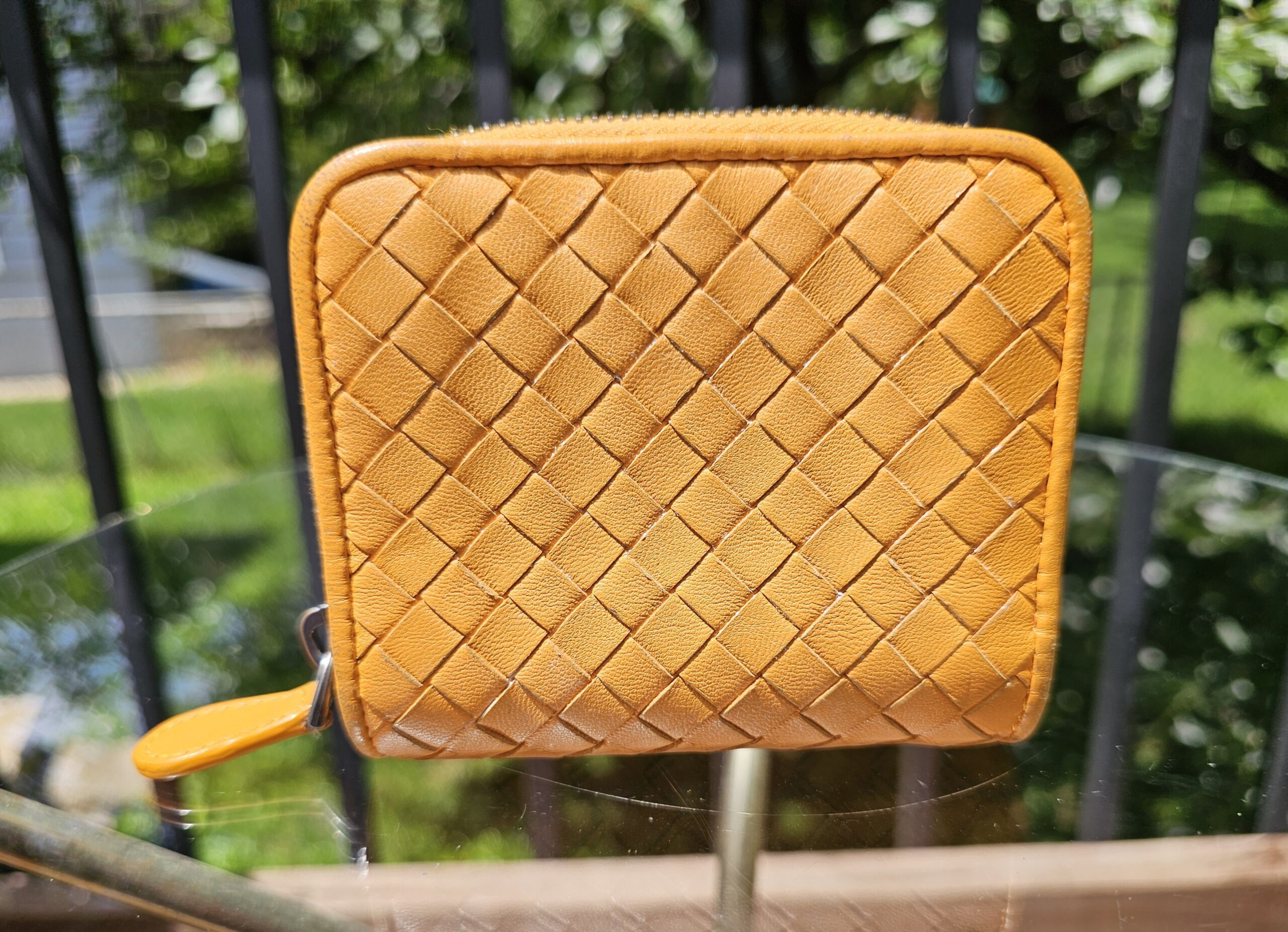 Intrecciato Weave Continental Wallet