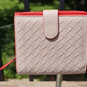 Intrecciato Weave Lambskin Wallet