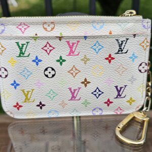 White Multicolor Key Pouch - Image 3