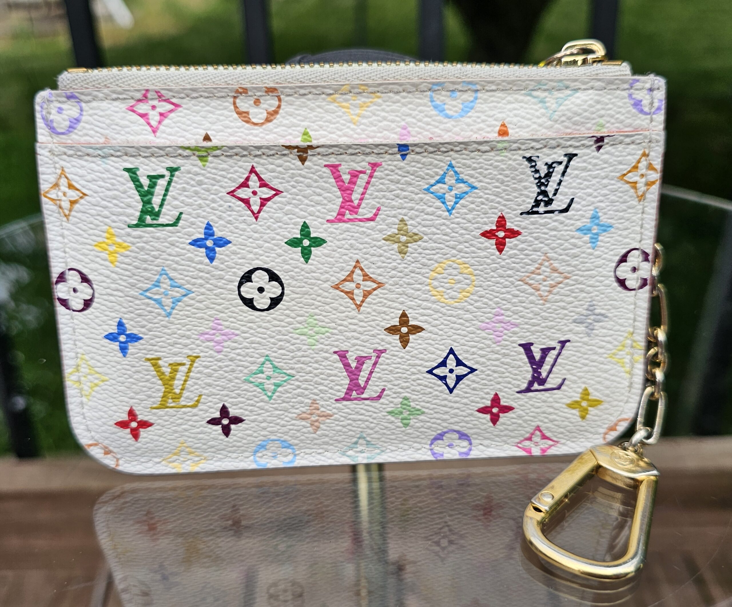 White Multicolor Key Pouch - Image 3