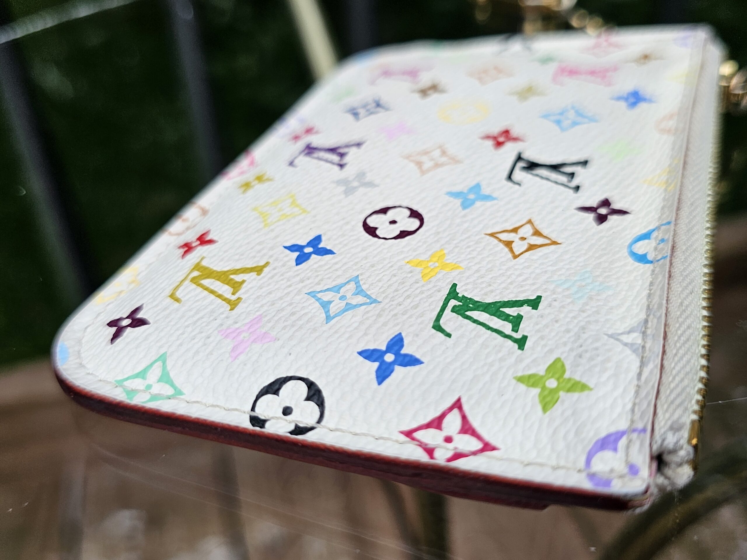 White Multicolor Key Pouch - Image 5