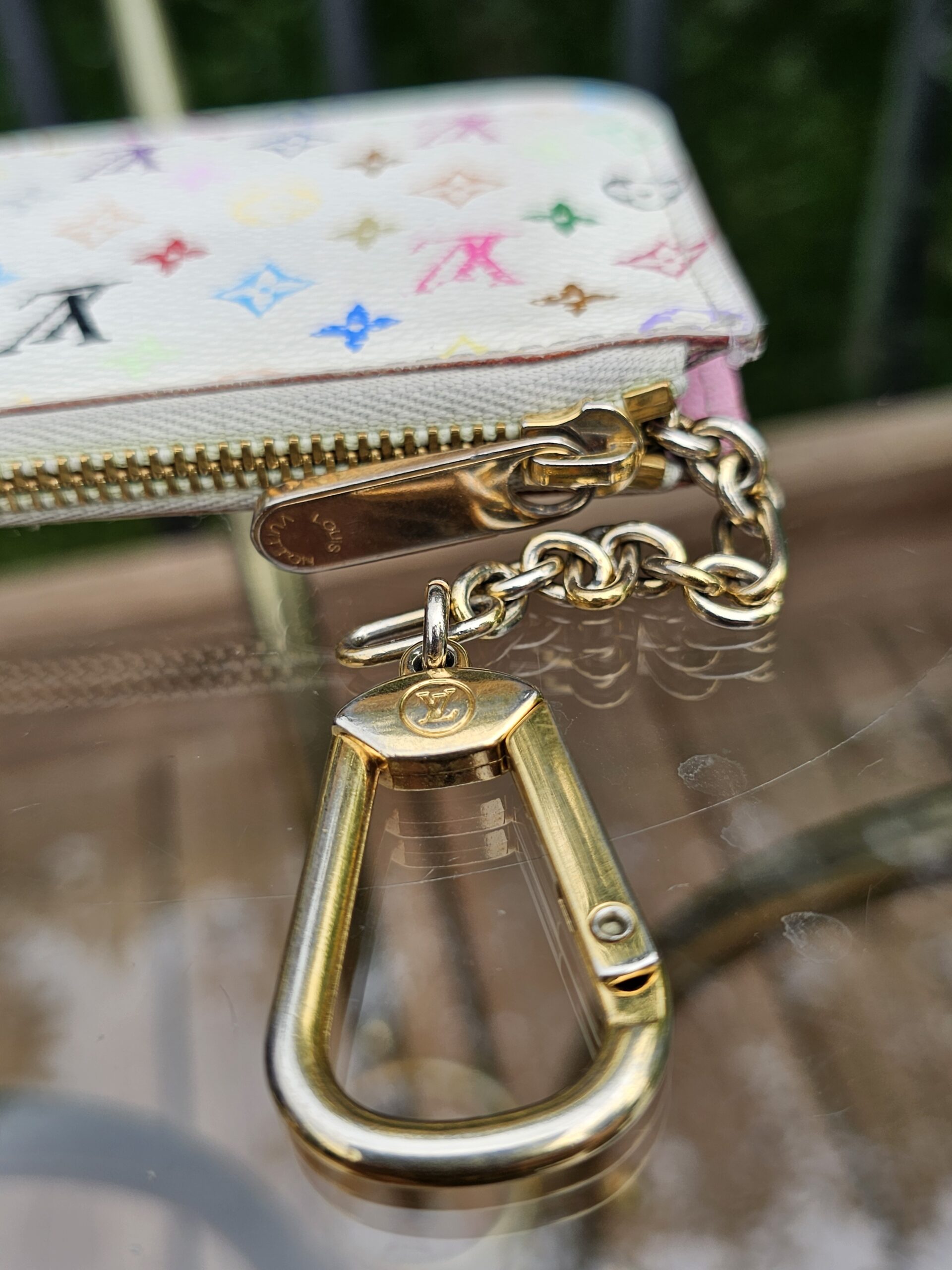 White Multicolor Key Pouch - Image 7