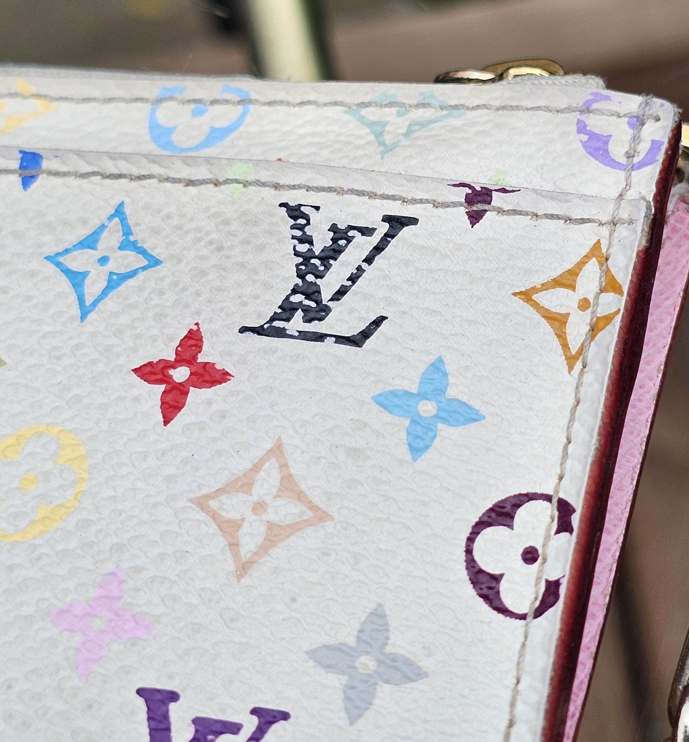 White Multicolor Key Pouch - Image 8