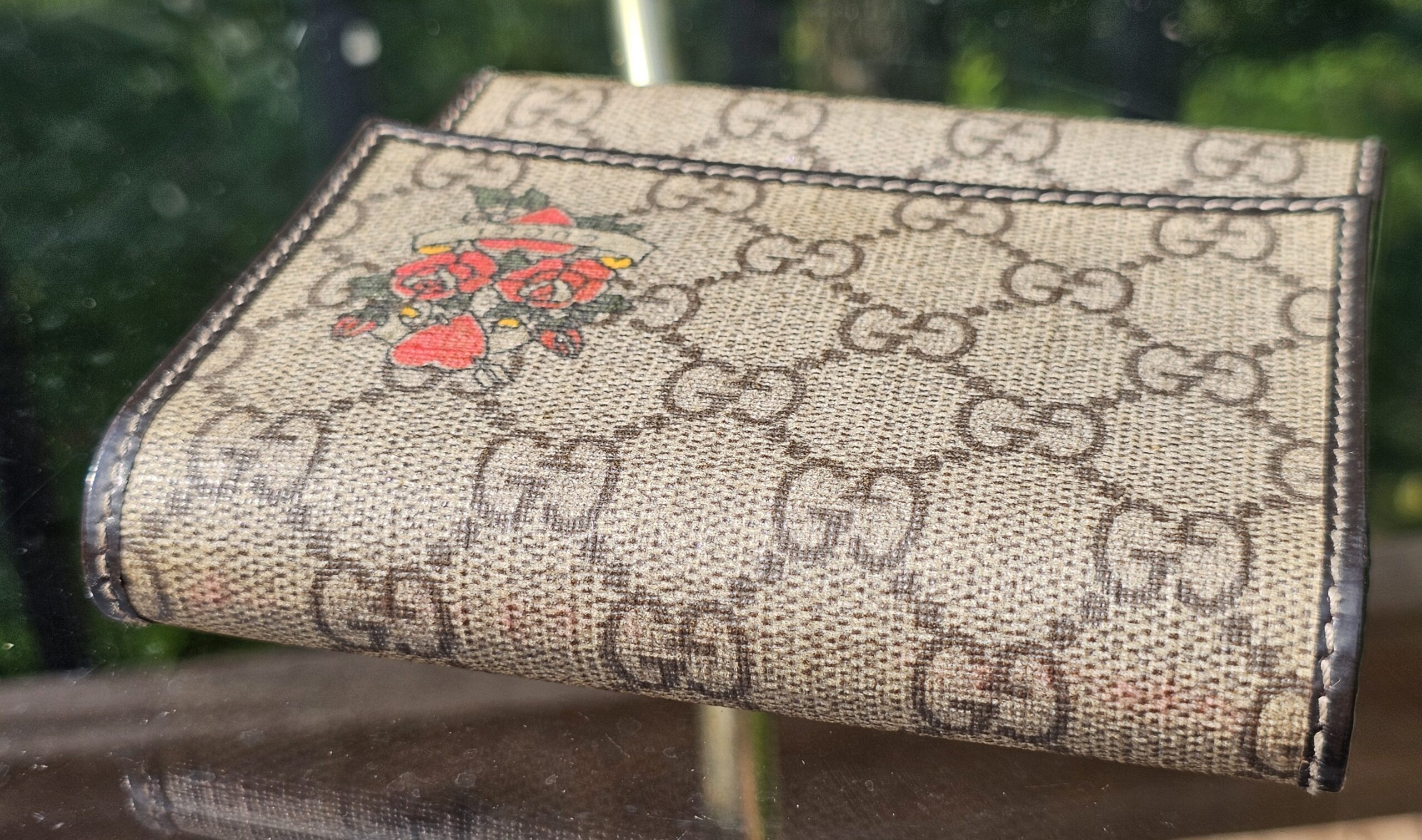 Gg tattoo heart tri fold wallet - Image 4