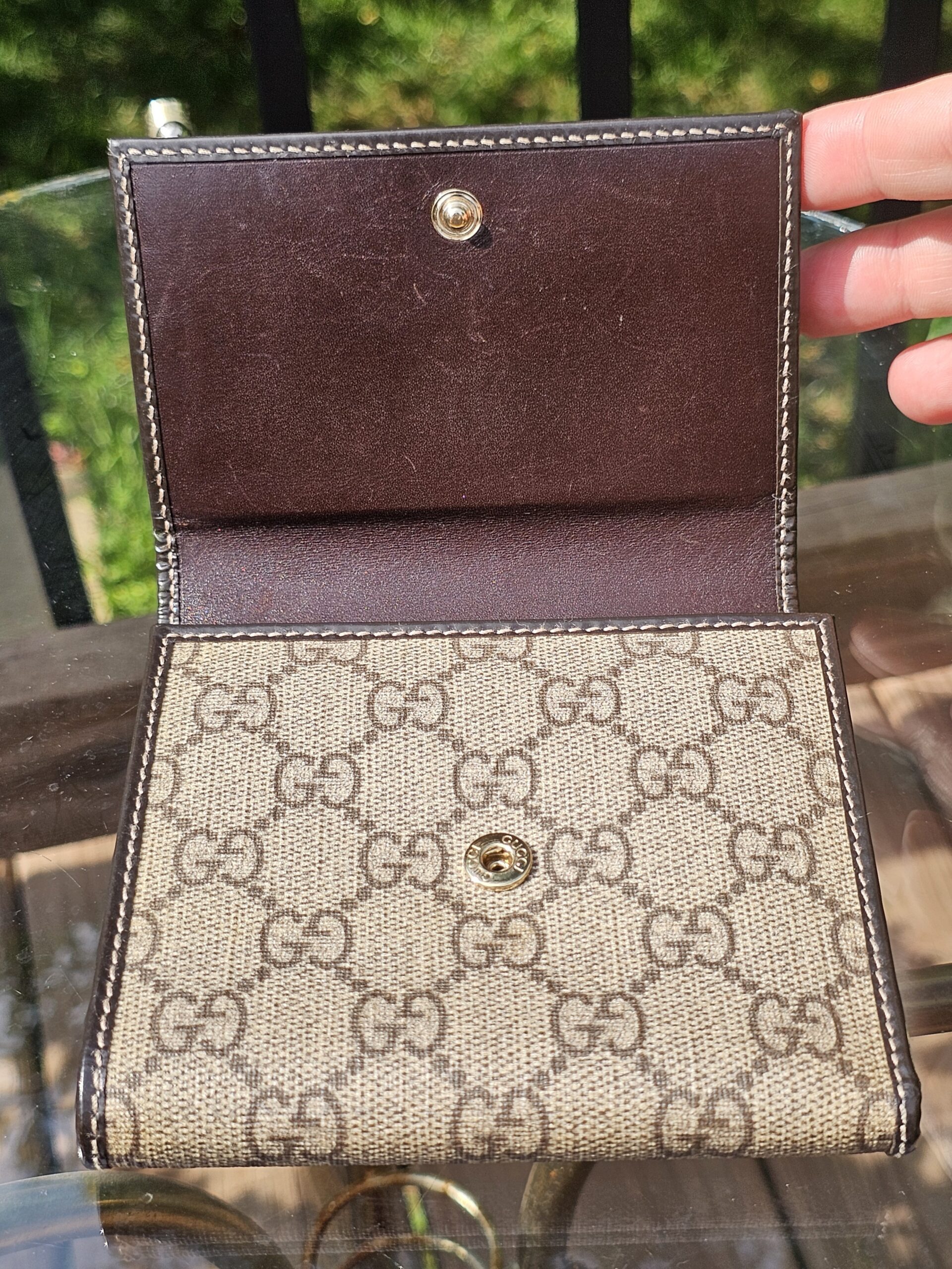 Gg tattoo heart tri fold wallet - Image 9
