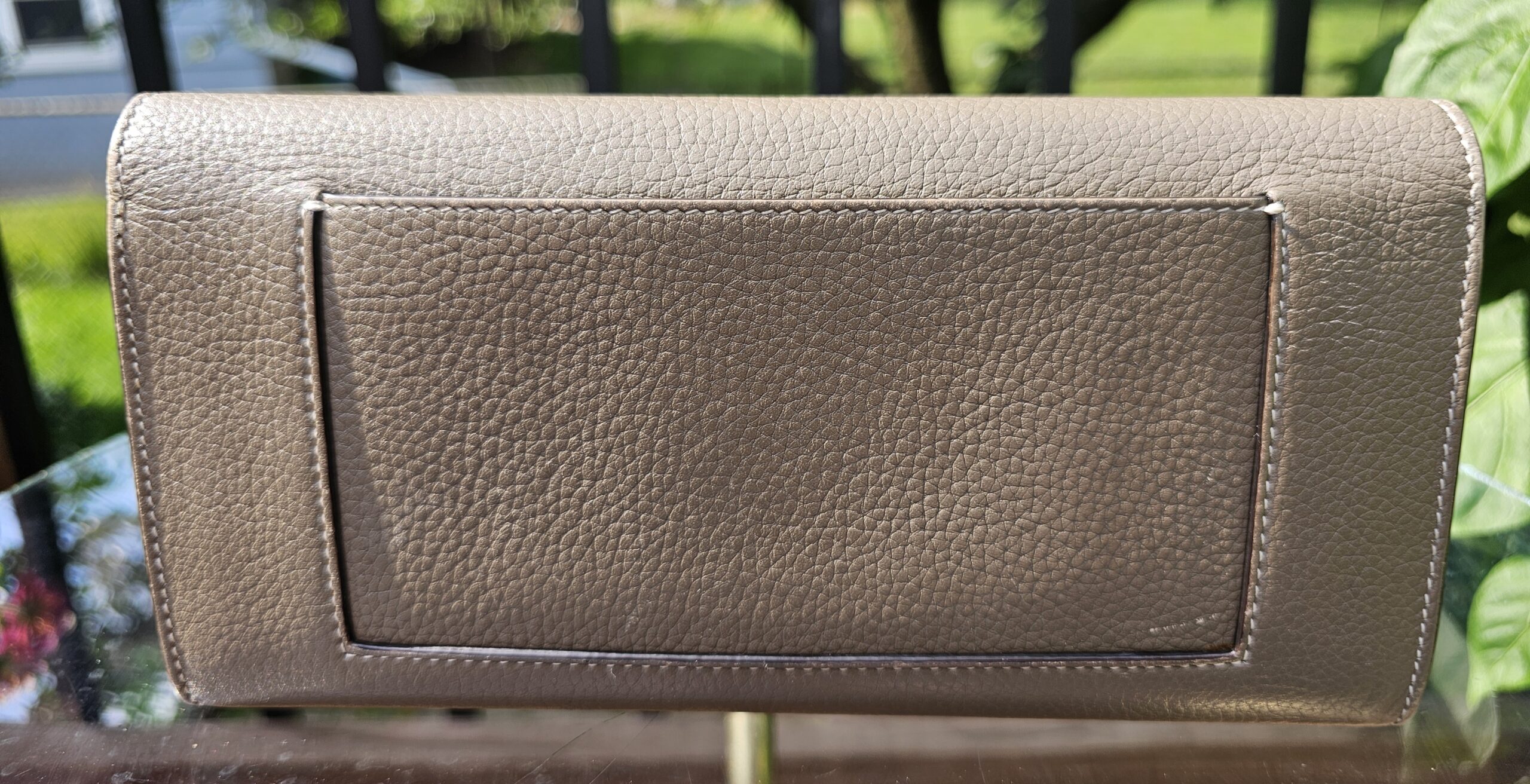 Drummed Leather Large Wallet - Image 3