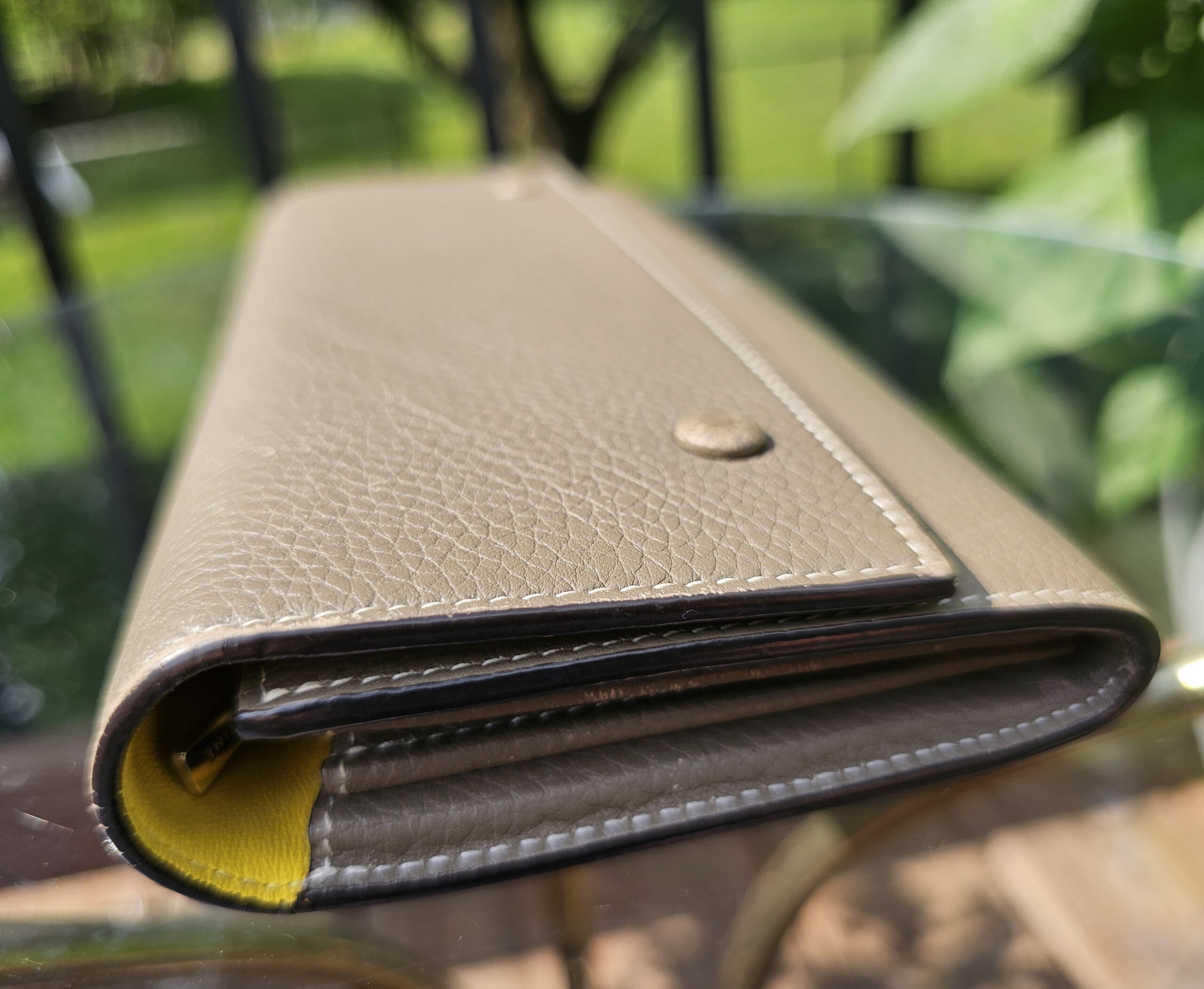 Drummed Leather Large Wallet - Image 4