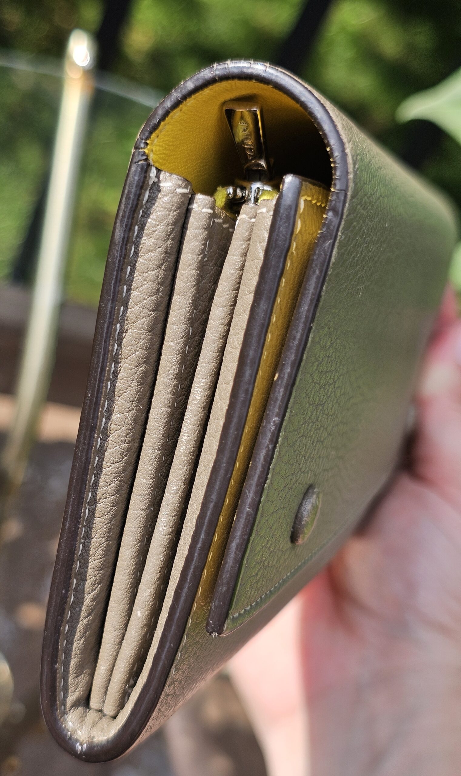Drummed Leather Large Wallet - Image 9