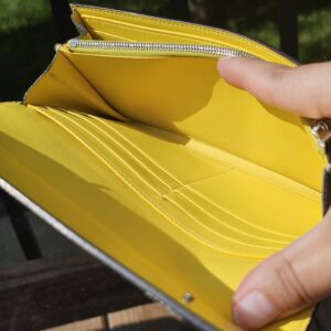 Drummed Leather Large Wallet - Image 15