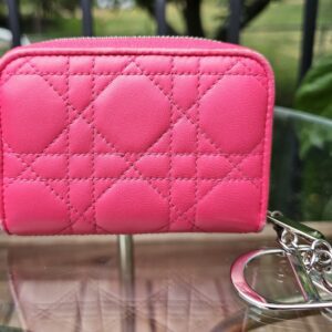 Lady D I O R lambskin Card Wallet