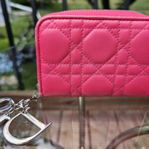 Lady D I O R lambskin Card Wallet - Image 3