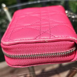 Lady D I O R lambskin Card Wallet - Image 4