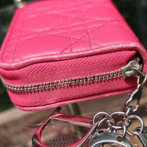 Lady D I O R lambskin Card Wallet - Image 5