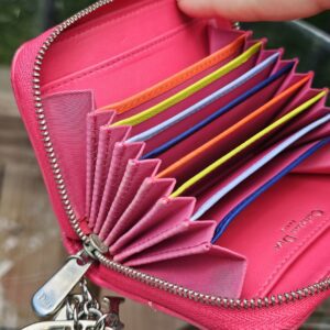 Lady D I O R lambskin Card Wallet - Image 14