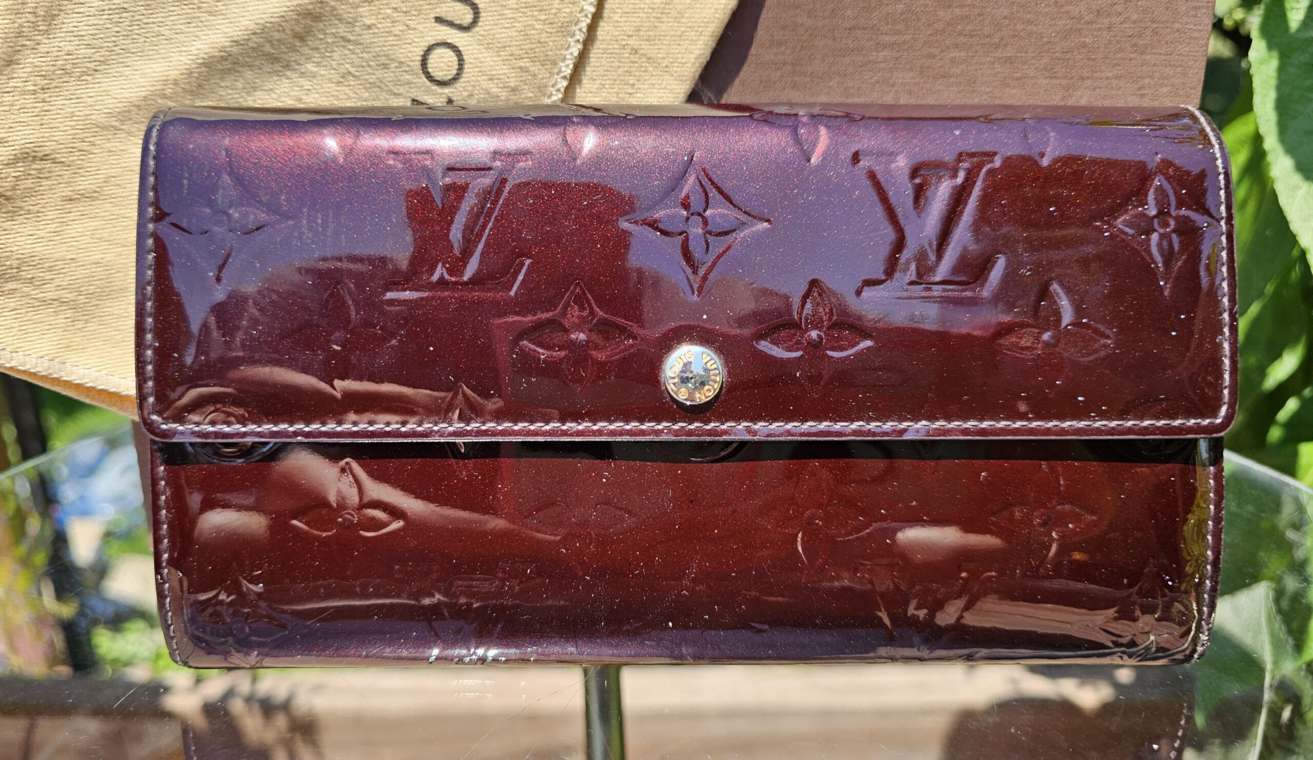 Louis Vuitton Vernis Leather Amarante