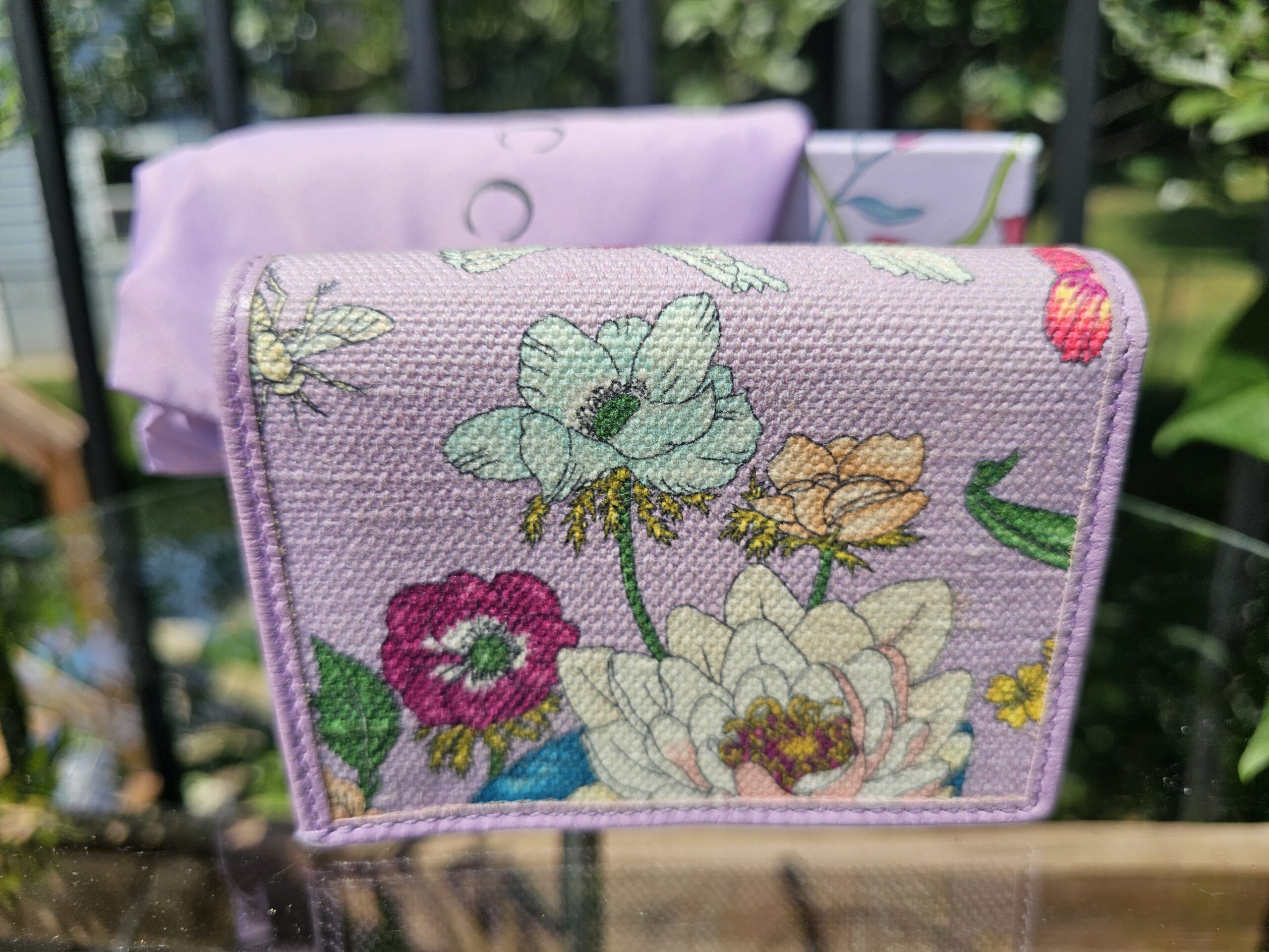 Gucci Flora GG Card Case Wallet – Lavender (Limited Edition) - Image 3