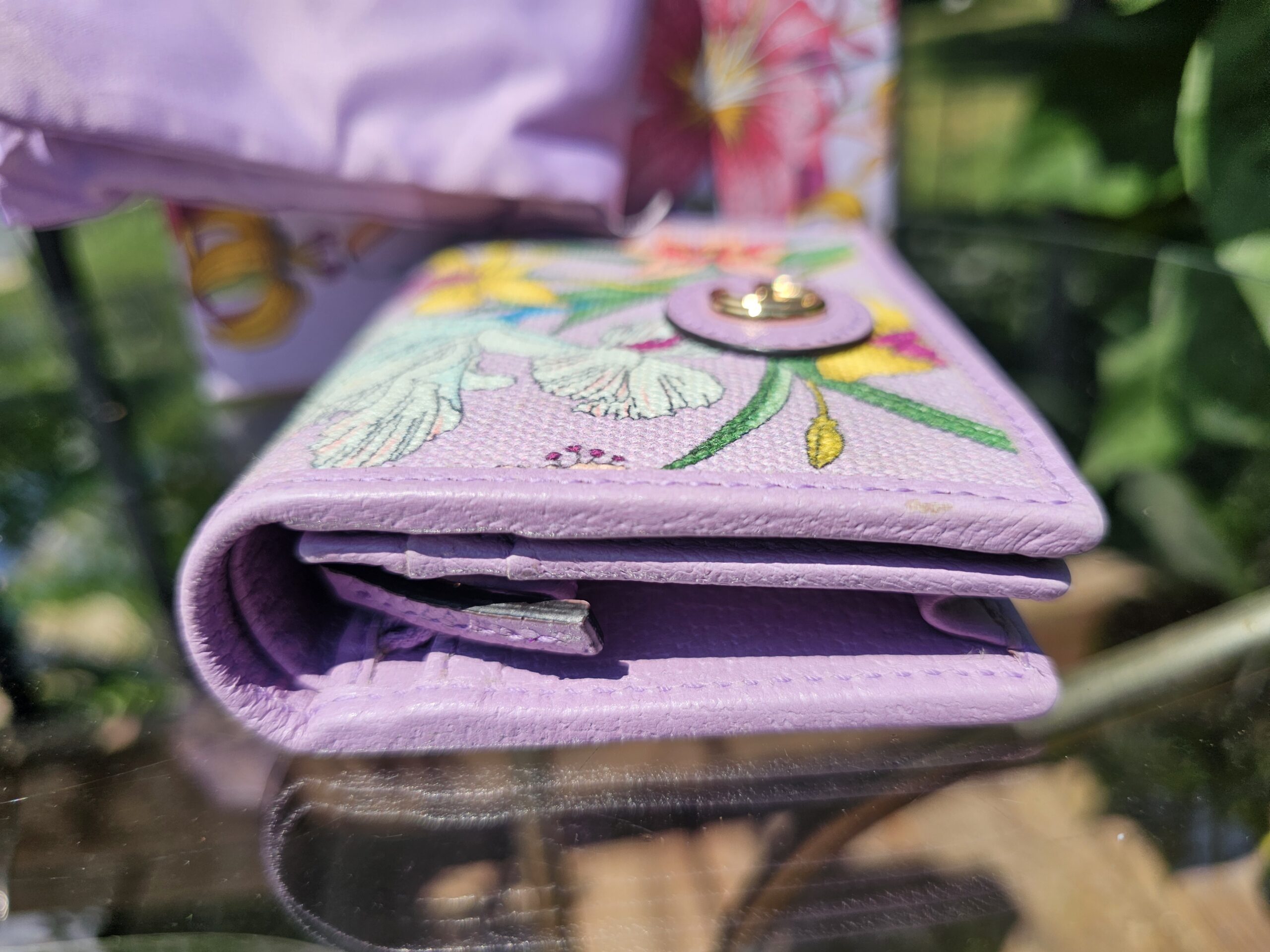 Gucci Flora GG Card Case Wallet – Lavender (Limited Edition) - Image 4