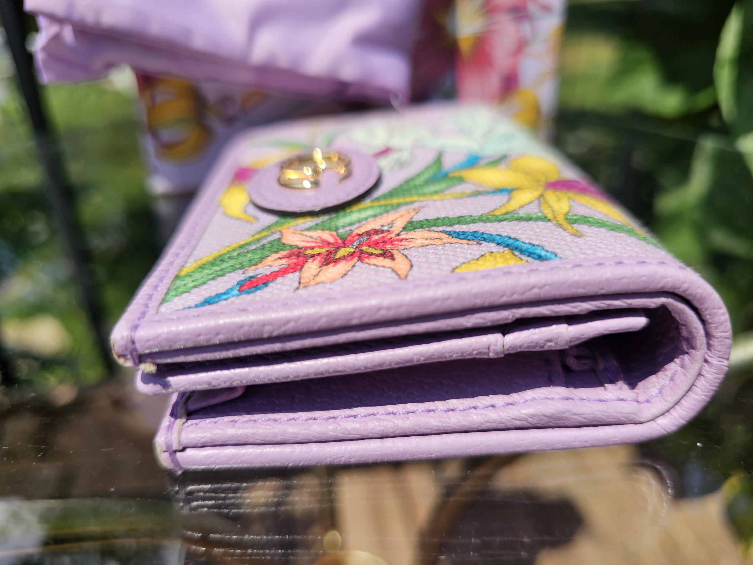 Gucci Flora GG Card Case Wallet – Lavender (Limited Edition) - Image 5