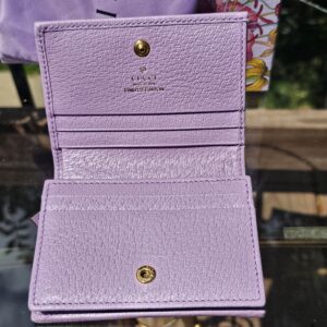 Gucci Flora GG Card Case Wallet – Lavender (Limited Edition) - Image 6