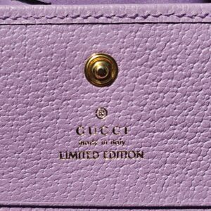 Gucci Flora GG Card Case Wallet – Lavender (Limited Edition) - Image 7