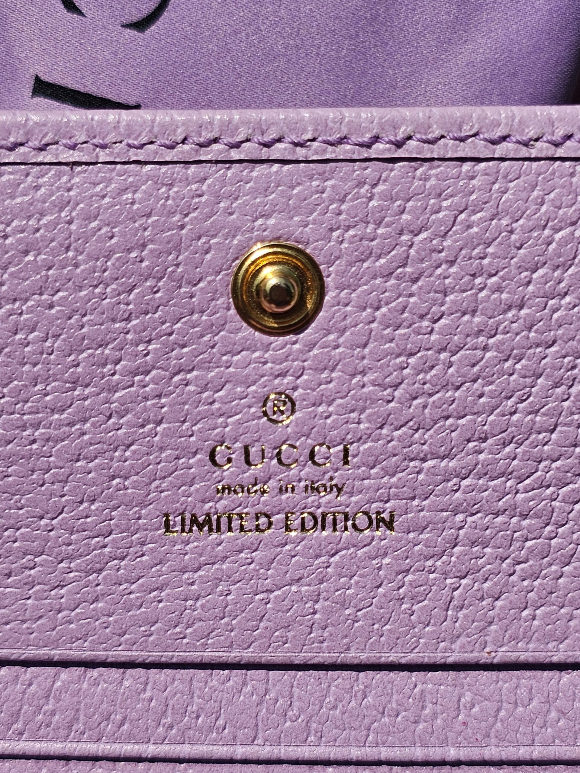 Gucci Flora GG Card Case Wallet – Lavender (Limited Edition) - Image 7