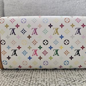 Louis Vuitton Monogram Multicolor International Wallet White | Takashi Murakami | TH0095 - Image 3