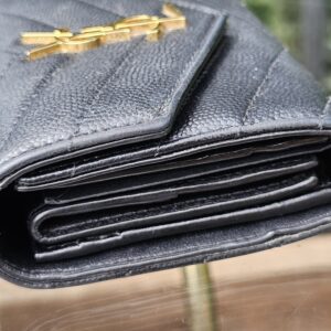 YSL Trifold Compact Wallet - Image 4