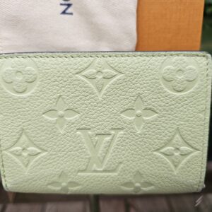Louis Vuitton Clea Wallet Monogram Empreinte Leather Green Tea | Authentic LV Wallet - Image 3