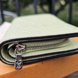 Louis Vuitton Clea Wallet Monogram Empreinte Leather Green Tea | Authentic LV Wallet - Image 4