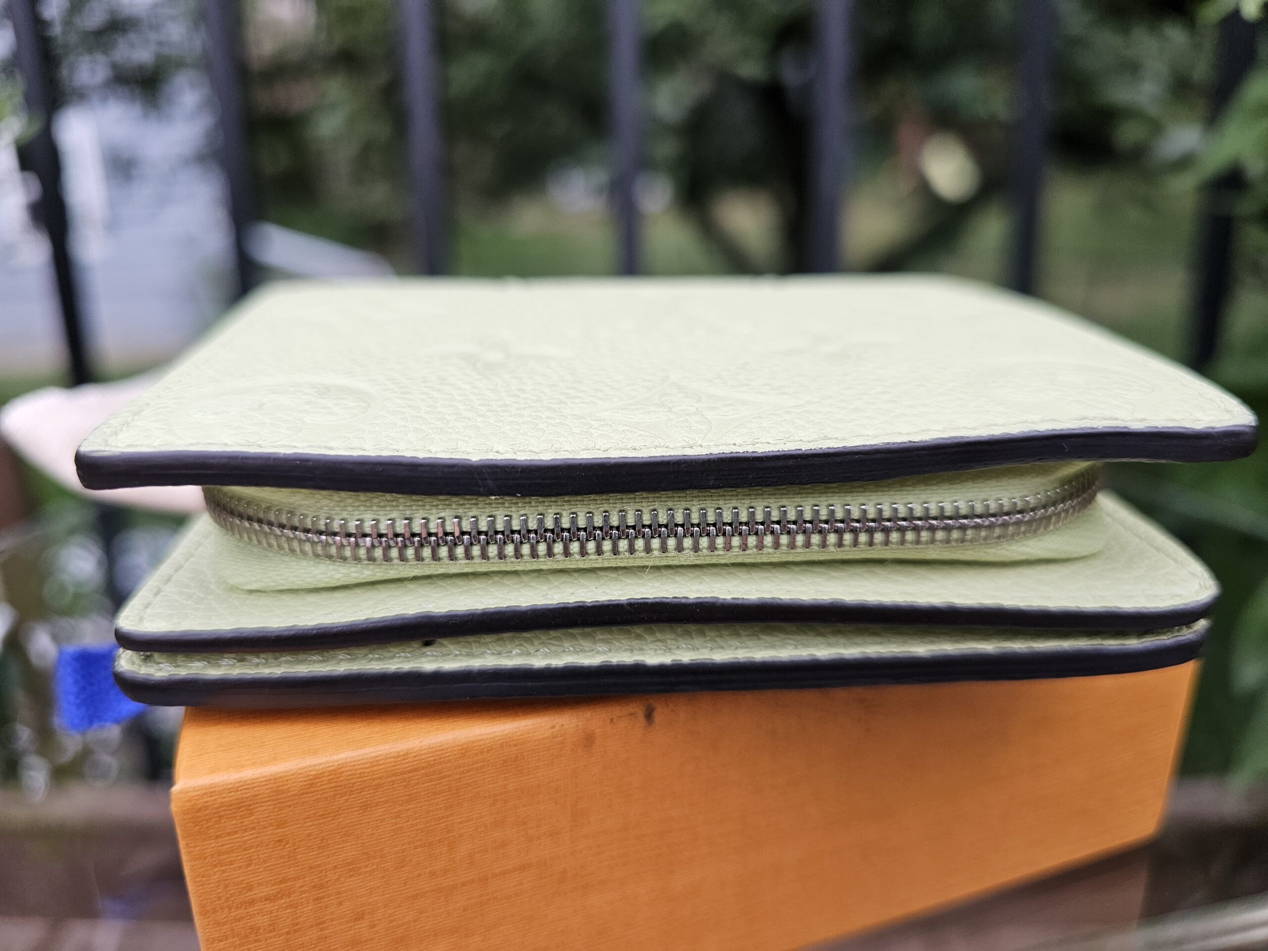 Louis Vuitton Clea Wallet Monogram Empreinte Leather Green Tea | Authentic LV Wallet - Image 6