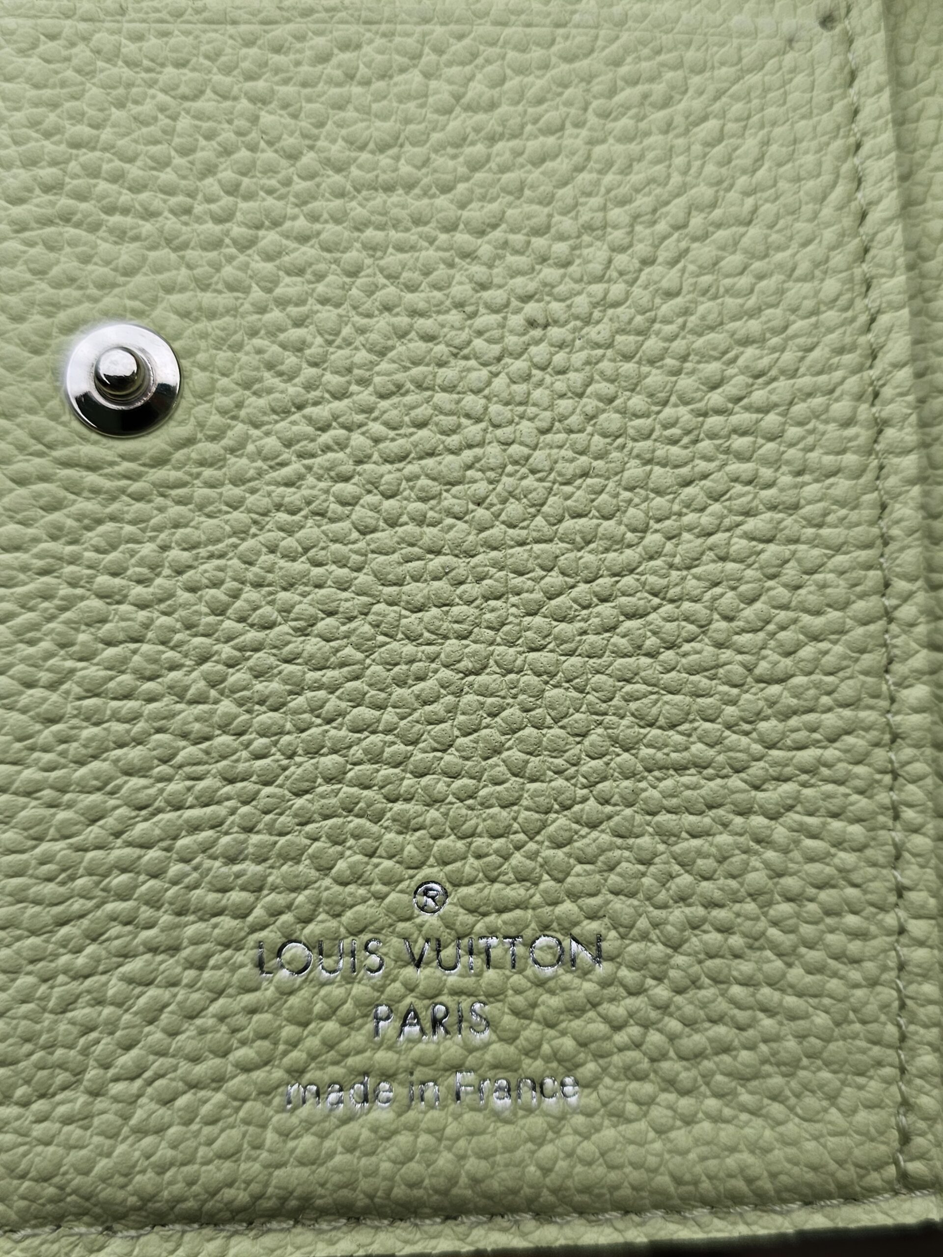 Louis Vuitton Clea Wallet Monogram Empreinte Leather Green Tea | Authentic LV Wallet - Image 9
