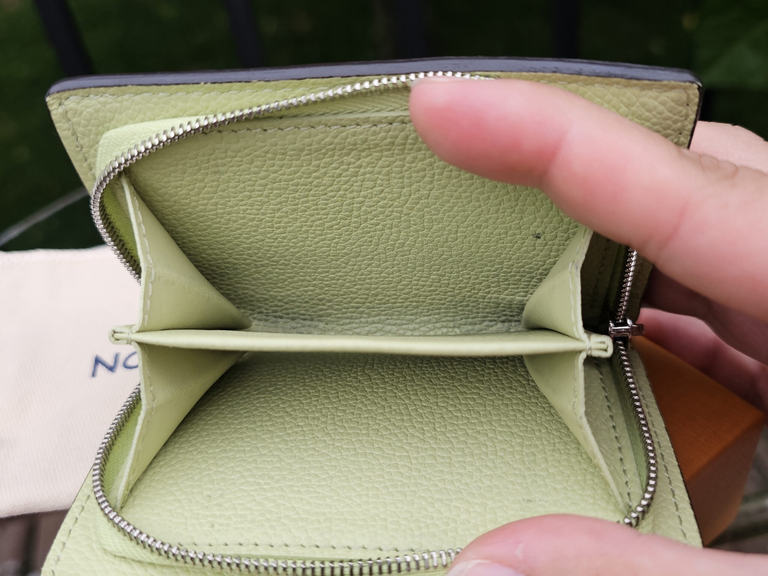 Louis Vuitton Clea Wallet Monogram Empreinte Leather Green Tea | Authentic LV Wallet - Image 11