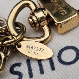Louis Vuitton Kaleido V Bag Charm & Key Holder M67377 Gold & Silver Metal - Image 5