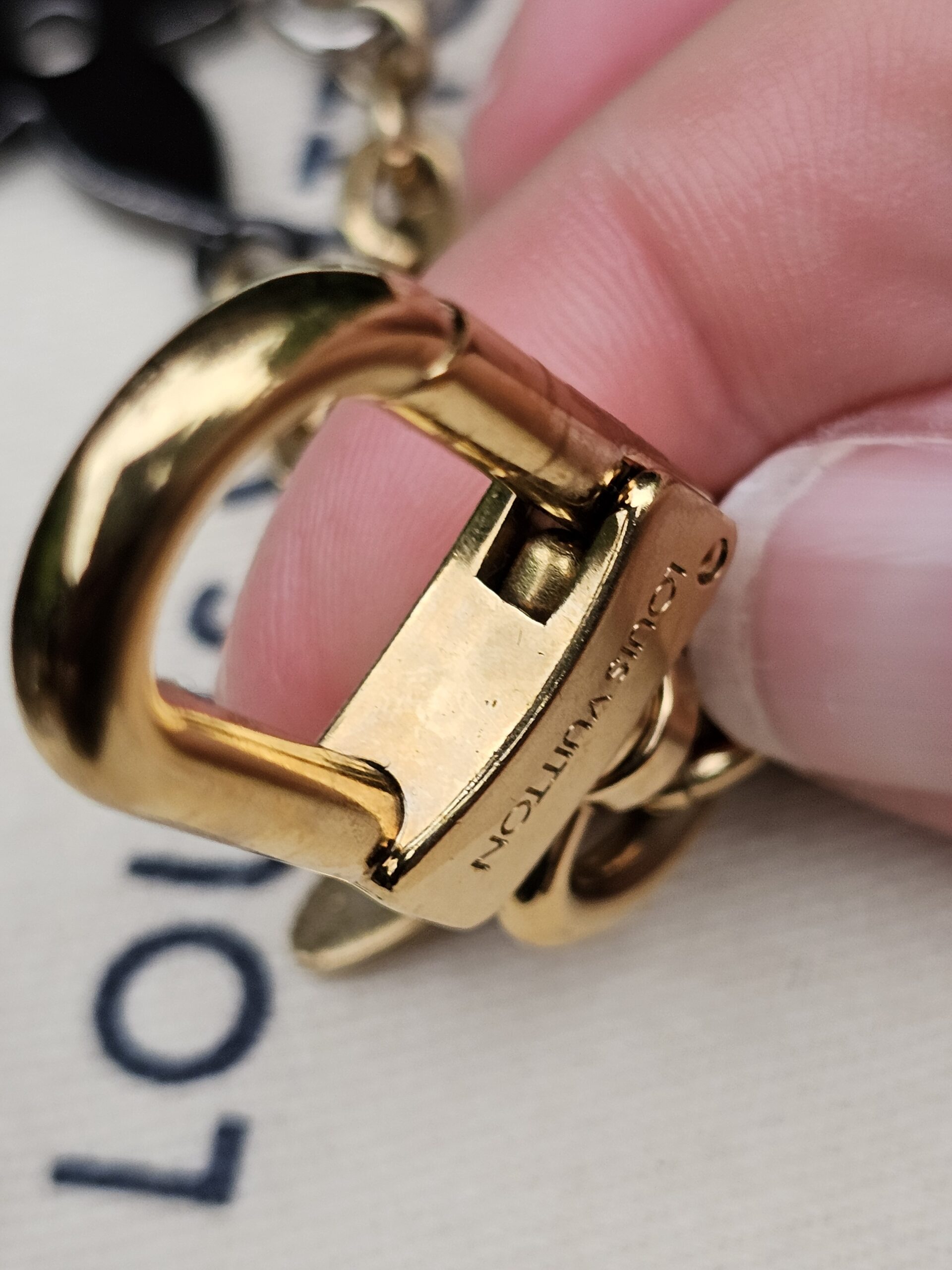 Louis Vuitton Kaleido V Bag Charm & Key Holder M67377 Gold & Silver Metal - Image 8