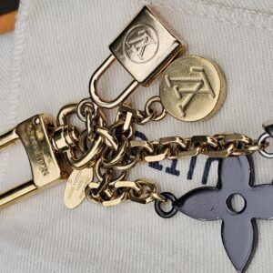 Louis Vuitton Kaleido V Bag Charm & Key Holder M67377 Gold & Silver Metal - Image 7